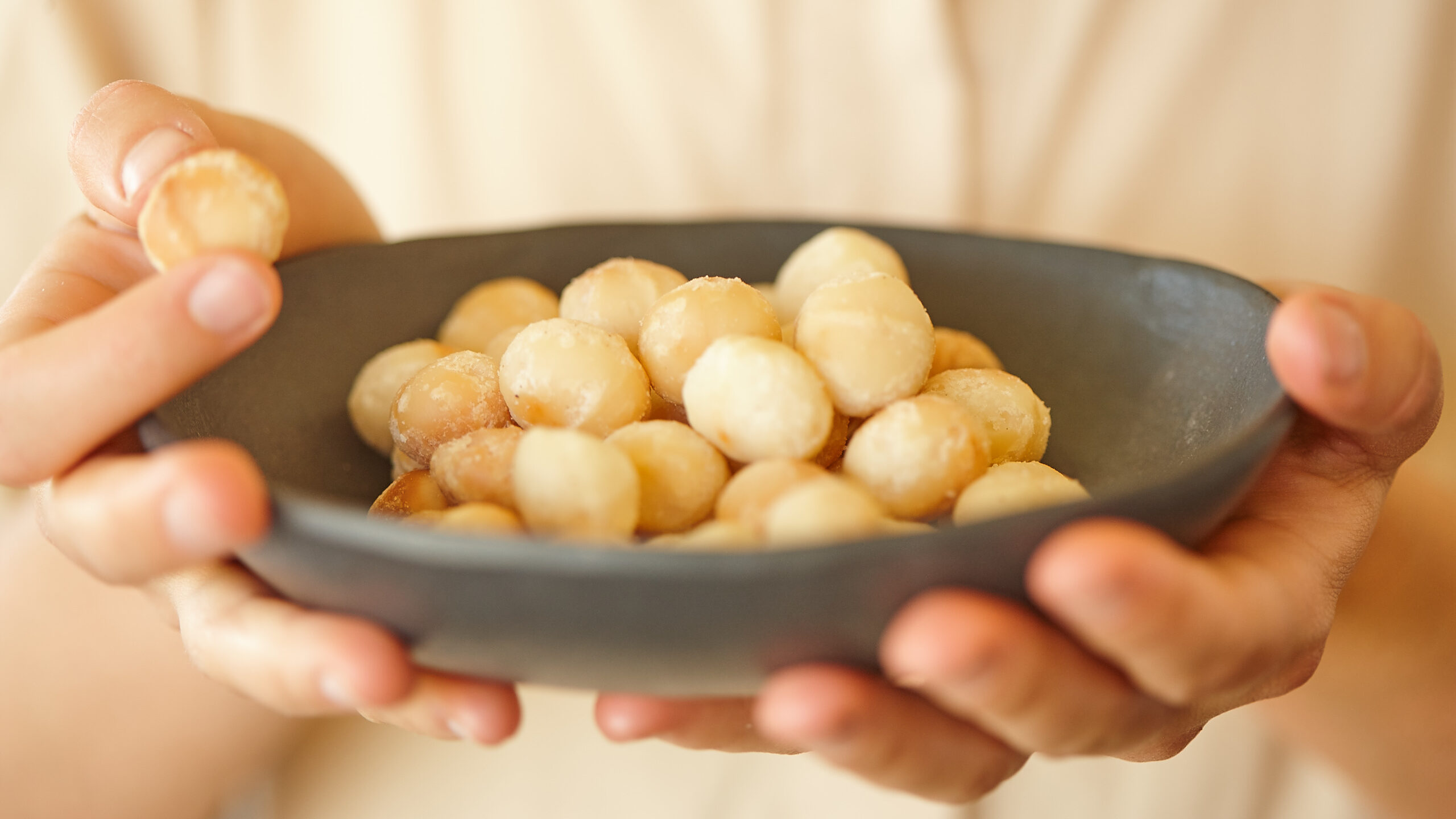 how to roast macadamia nuts