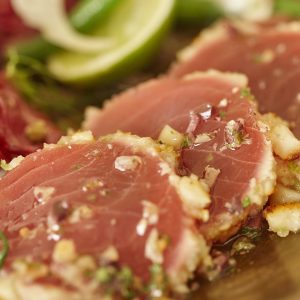 1711 Macadamia crusted tuna with summer salad and macadamia dressing (30)