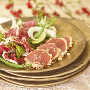 1711 Macadamia crusted tuna with summer salad and macadamia dressing (7)