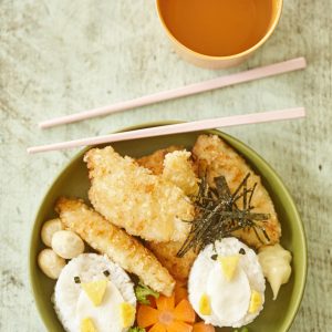 1811 Childrens sushi bowls with panko and macadamia chicken strips (7)