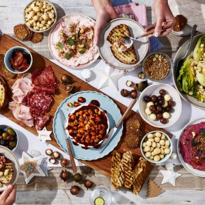 Next level grazing platters with macadamia nuts