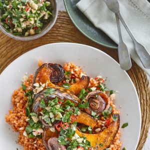 2402 Pearl couscous with caramelised pumpkin, onions and macadamia chimichurri (17)