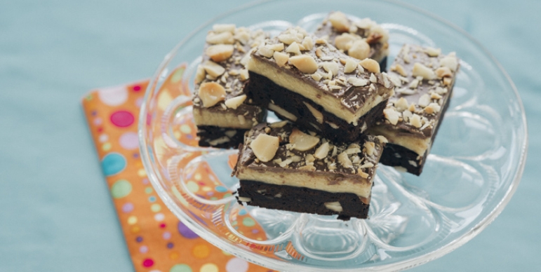 Macadamia and bush honey slice - Australian Macadamias