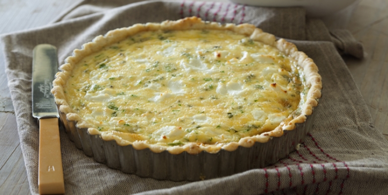 Goats cheese tart with macadamia shortcrust pastry - Australian Macadamias