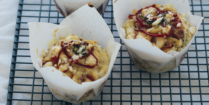 Macadamia Mediterranean muffins - Australian Macadamias