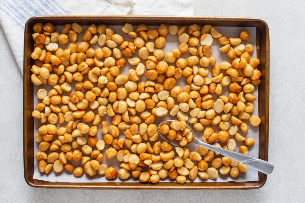 Honey roasted macadamias