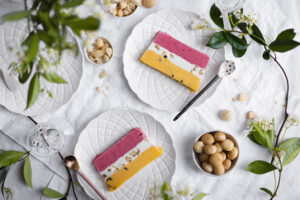 macadamia ice cream terrine
