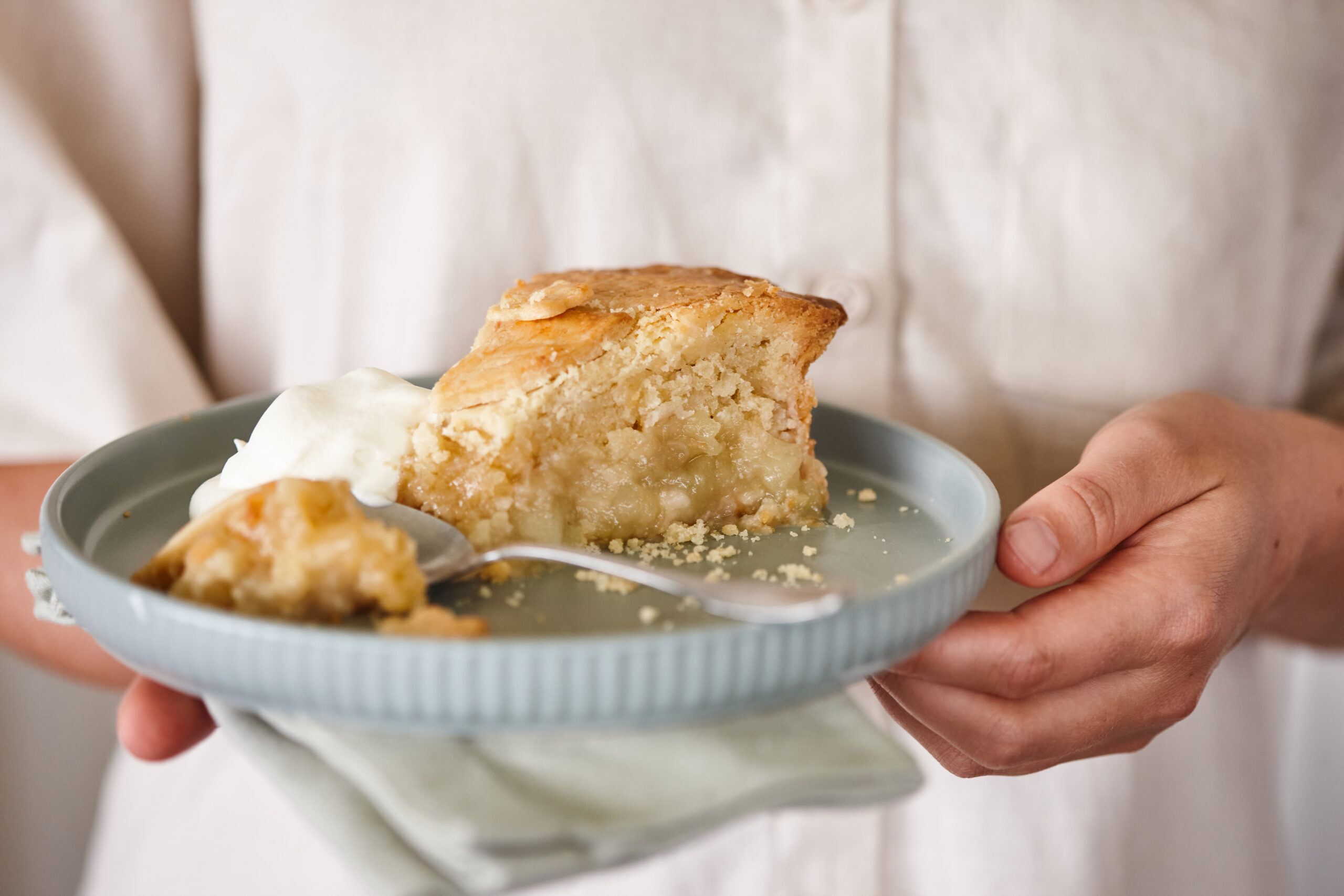 Apple and macadamia frangipane pie - Australian Macadamias