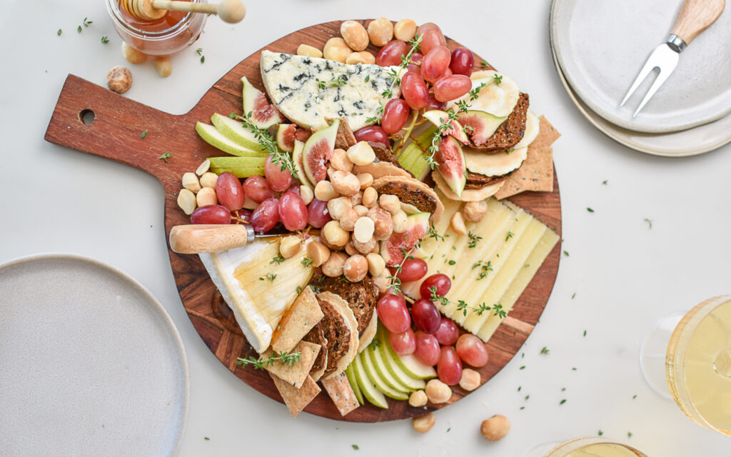 The Rule of 3 Cheese Platter with Macadamia Nuts