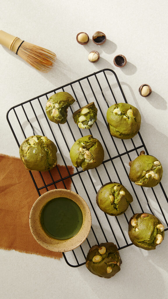 Macadamia matcha cookies recipe