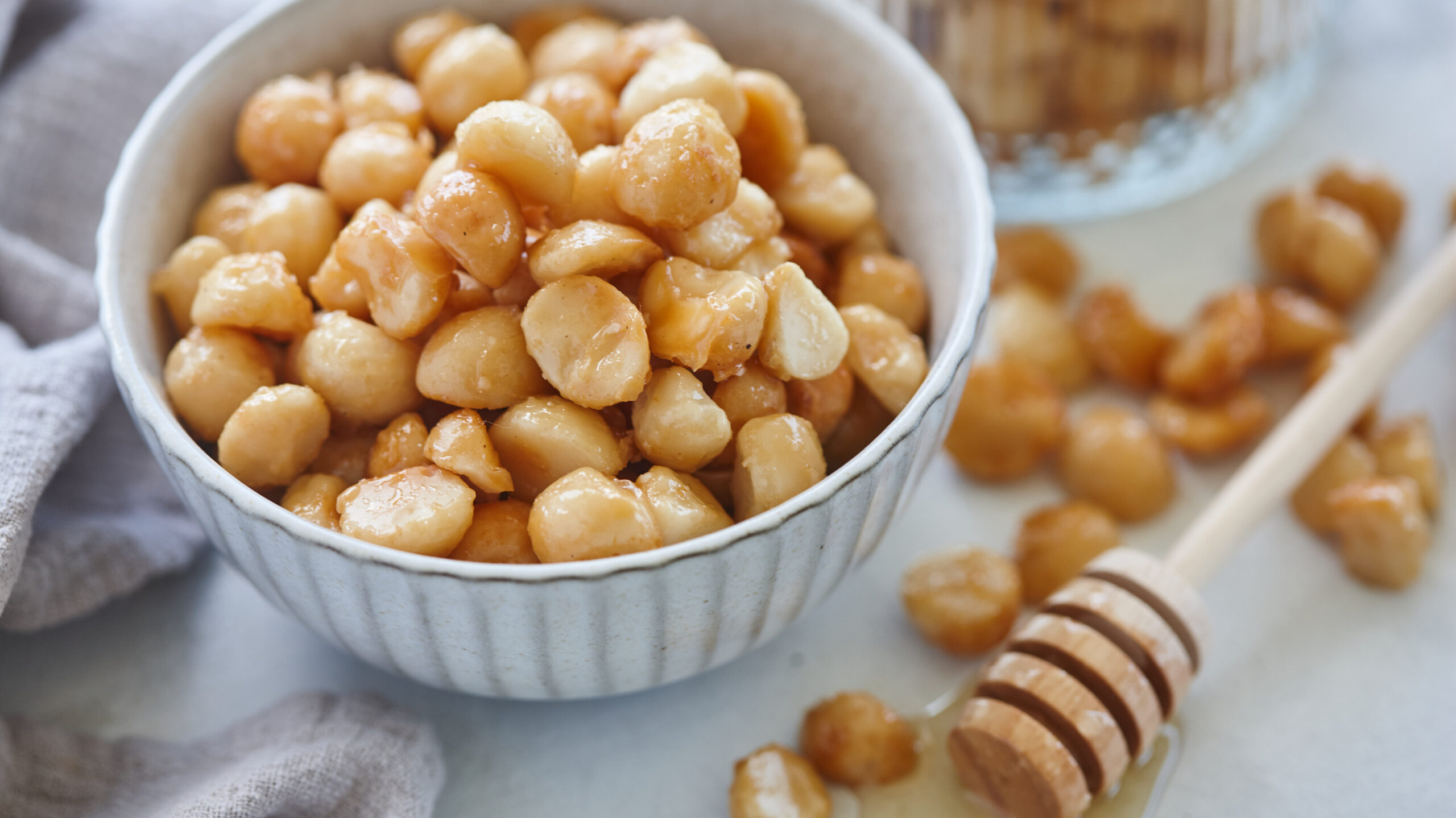 Make your own honey roasted macadamia nuts