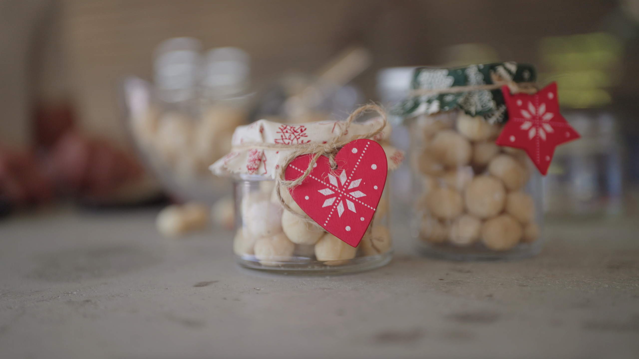 Jar of macadamias makes the perfect Christmas gift
