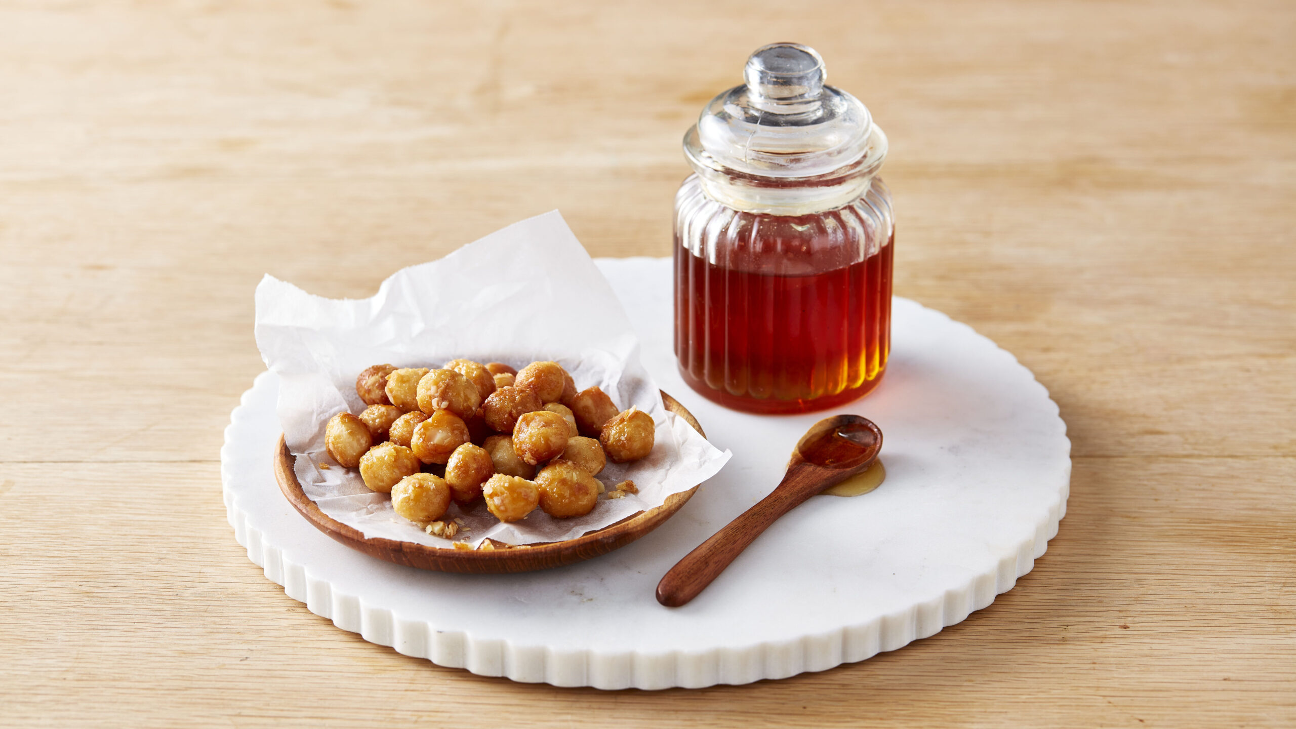 Honey and macadamias a winning combo