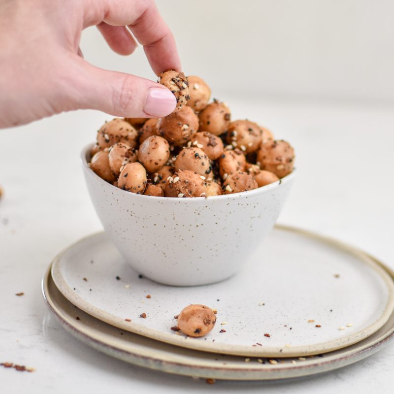 Everything bagel macadamias roasted in the air fryer