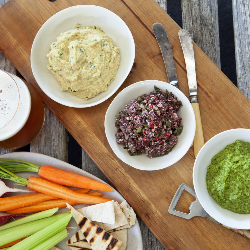 Trio of Australian style dips