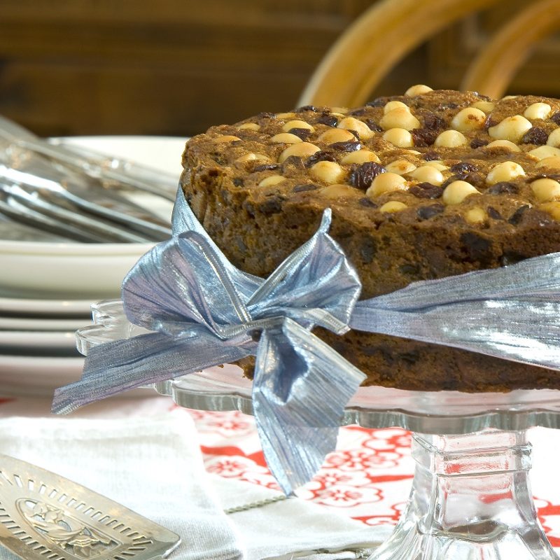 the best macadamia and tropical fruit Christmas cake recipe