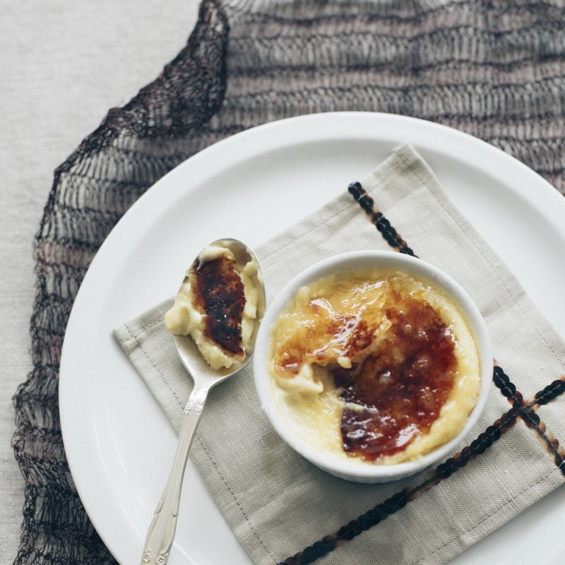 Macadamia creme brulee