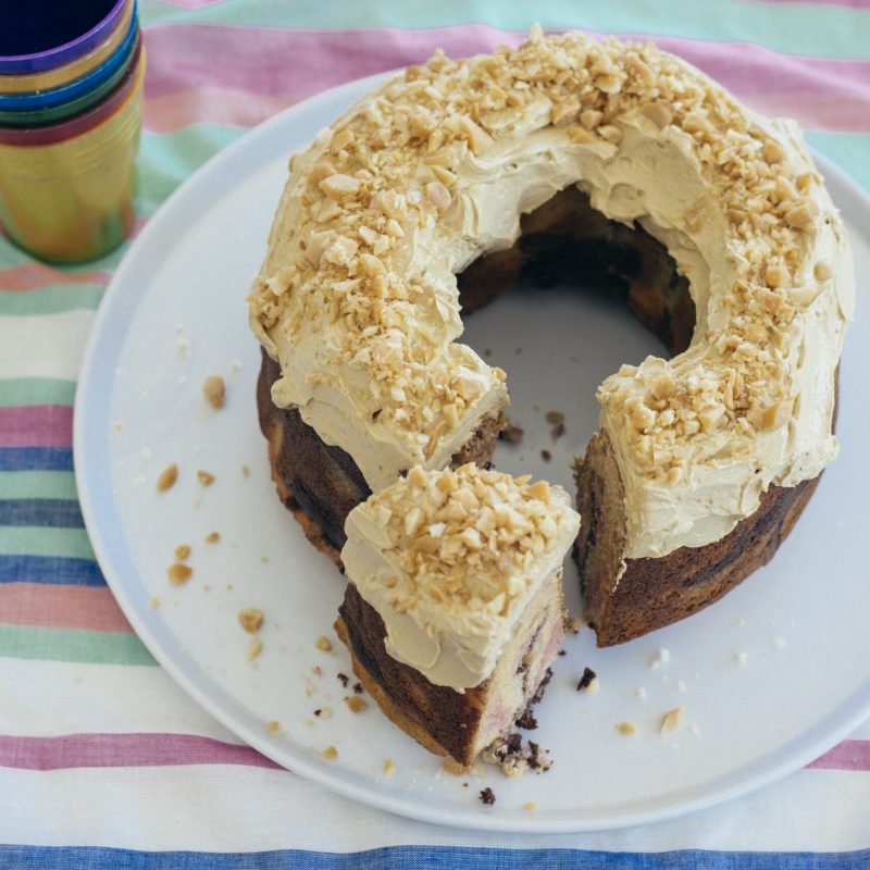 Macadamia marble cake recipe