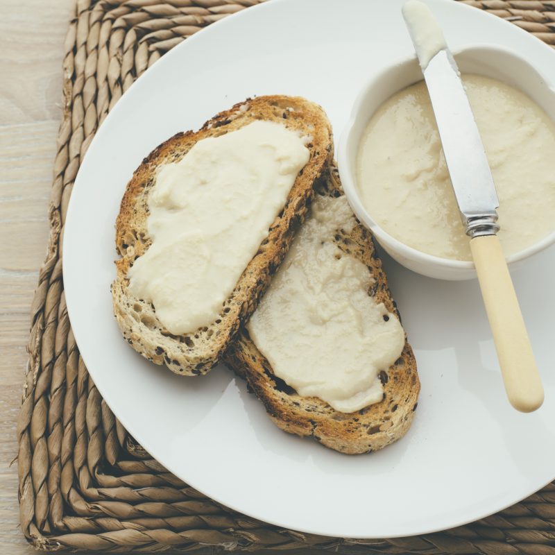 Macadamia nut butter on toast