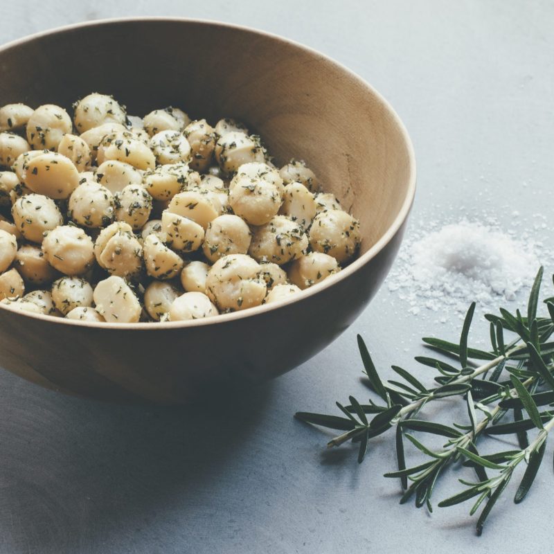 Rosemary and sea salt macadamias