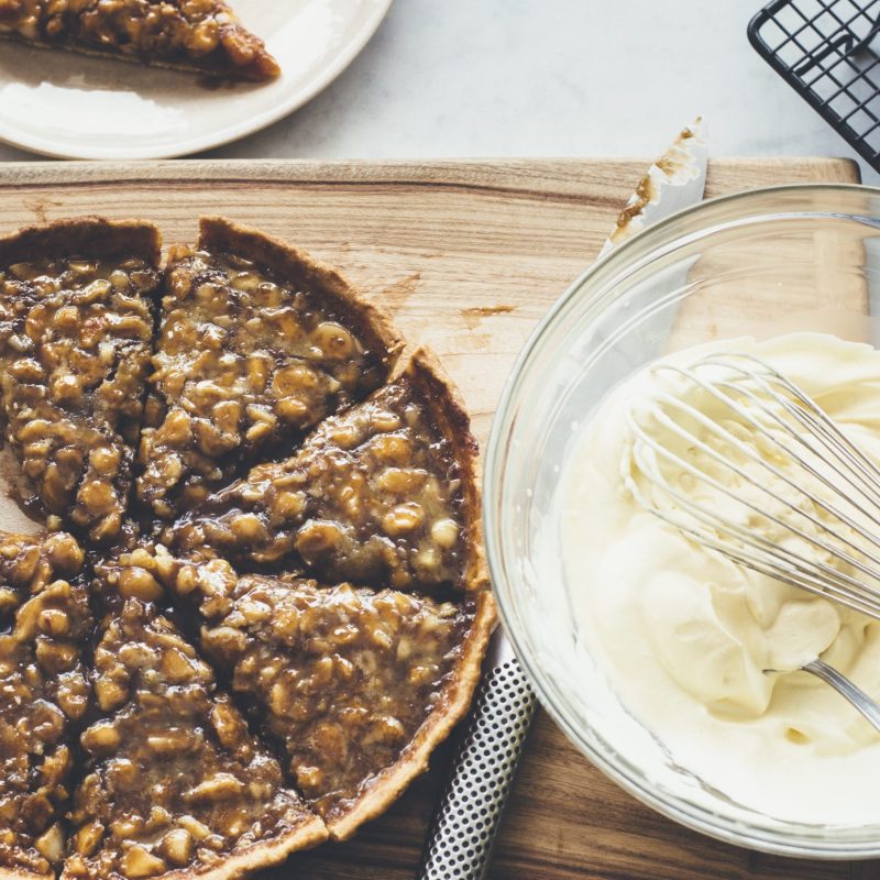 Caramel macadamia tart for Father's Day