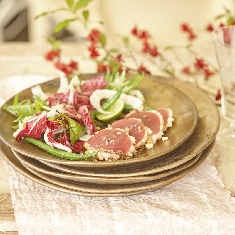1711 Macadamia crusted tuna with summer salad and macadamia dressing (9)