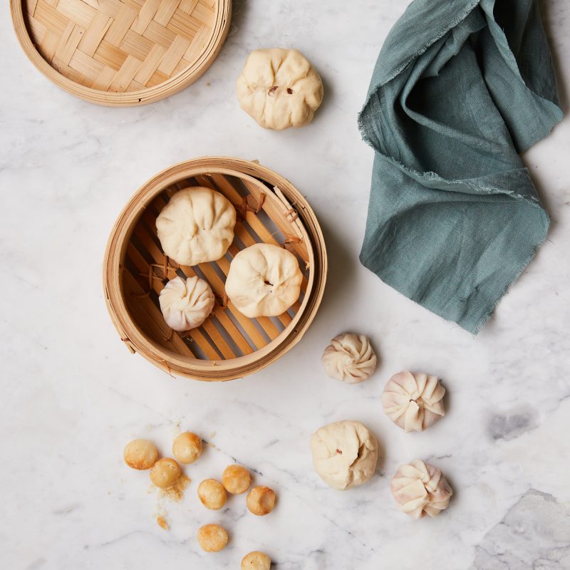 2011 Macadamia and pork wontons and steamed buns (Step 6)