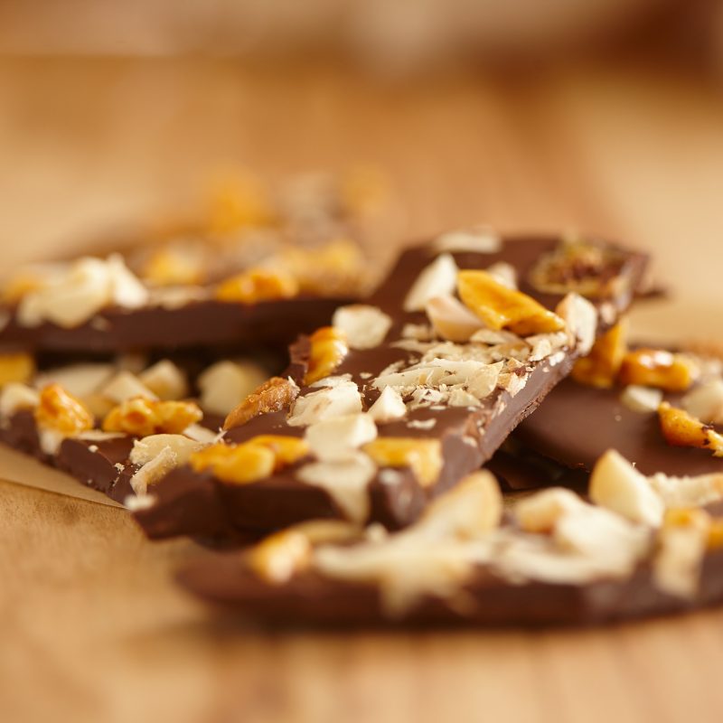 2011 Macadamia, fig and honeycomb chocolate bark (2)