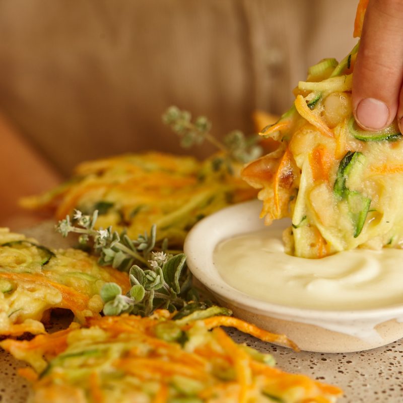 2011 Quick and crunchy macadamia and vegie fritters (20)