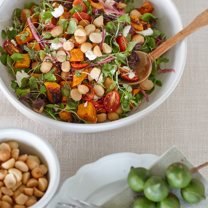 2402 Macadamia, roasted pumpkin and goat’s cheese salad (10)