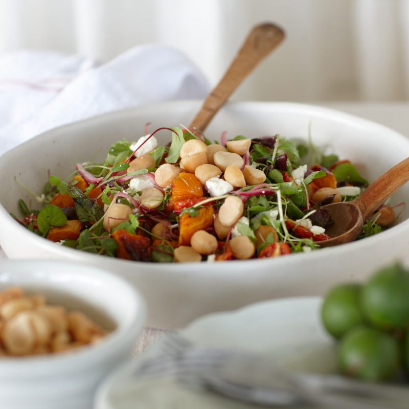 2402 Macadamia, roasted pumpkin and goat’s cheese salad (4)