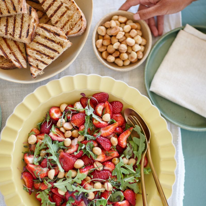2511 Strawberry salad with roasted macadamias and basil (34)