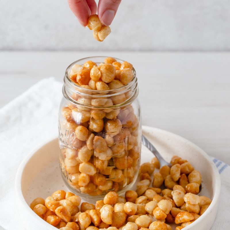 Cook Air Fryer Honey Roasted Macadamia Nuts