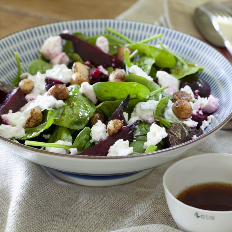 Beetroot and macadamia salad