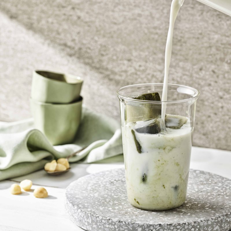 Iced Macadamia Matcha Latte recipe