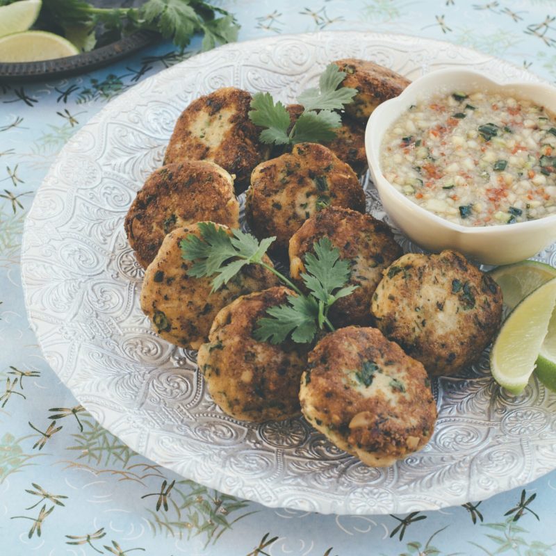 Macadamia Thai style fish cakes