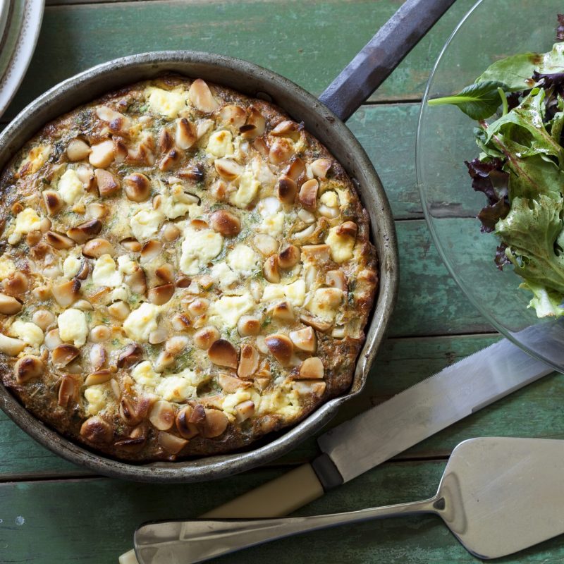 Sweet potato, feta, pancetta & macadamia fritatta (3)